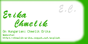 erika chmelik business card